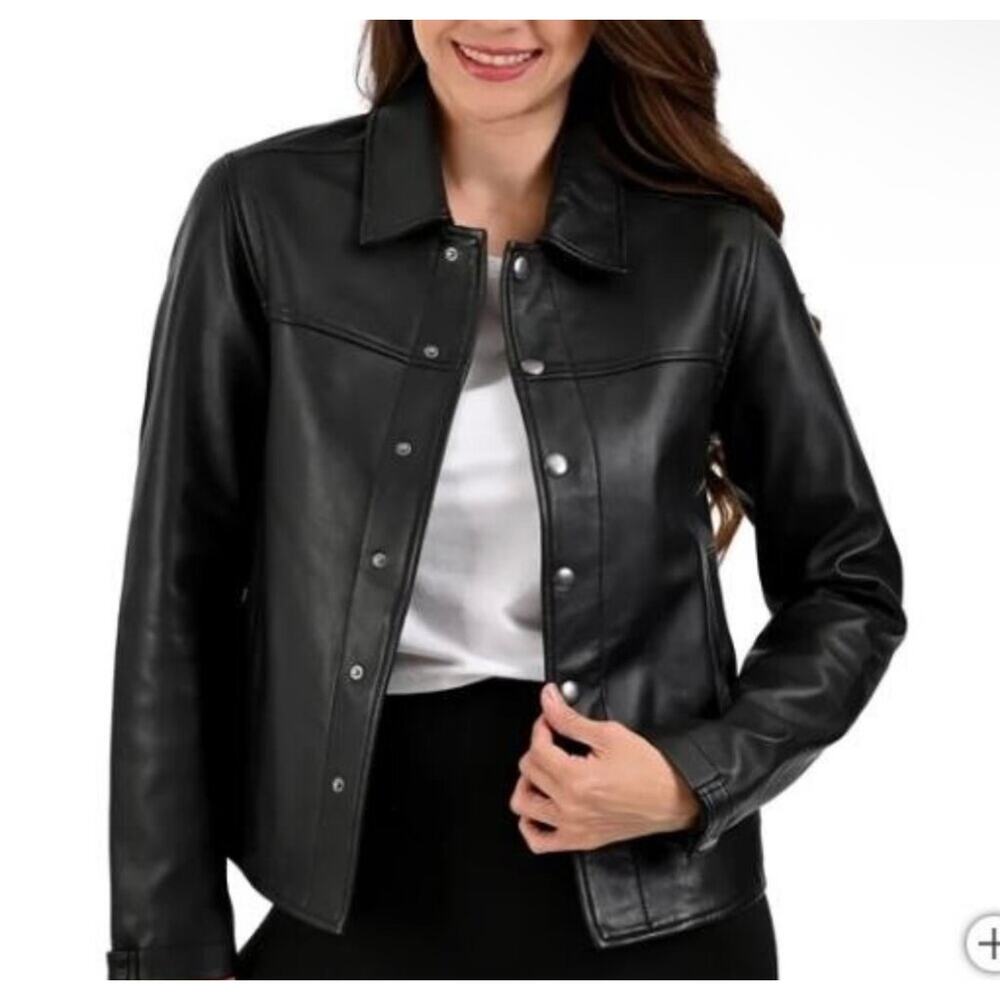 Frye women’s leather jacket size medium NWOT
